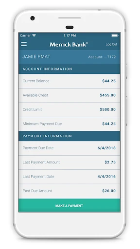 Merrick Bank Mobile screenshot