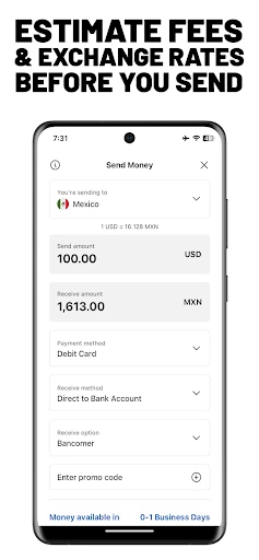 MoneyGram® Money Transfers App screenshot