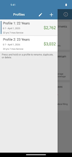 Military Retirement screenshot