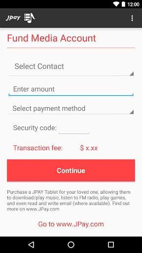 JPay screenshot