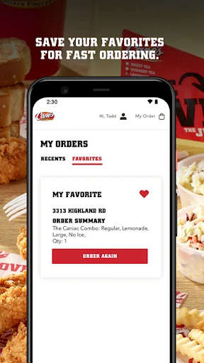 Raising Cane's Chicken Fingers screenshot