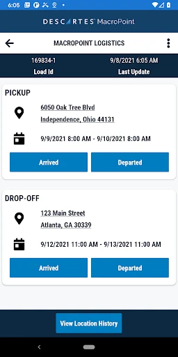 MacroPoint for Truckers screenshot