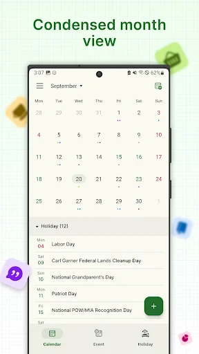 Holiday Calendar screenshot