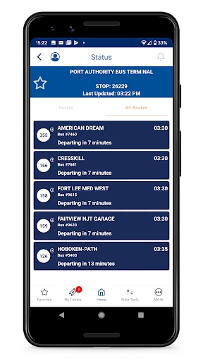 NJ TRANSIT Mobile App screenshot