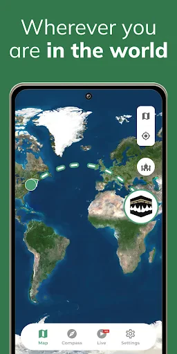 Qibla Finder Compass 100% screenshot
