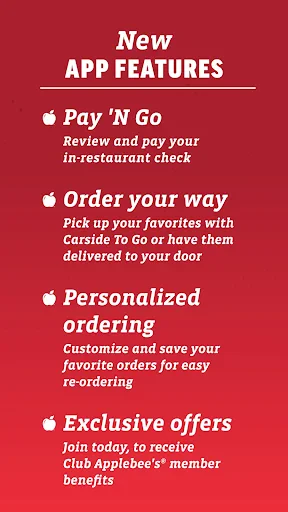 Applebee's screenshot