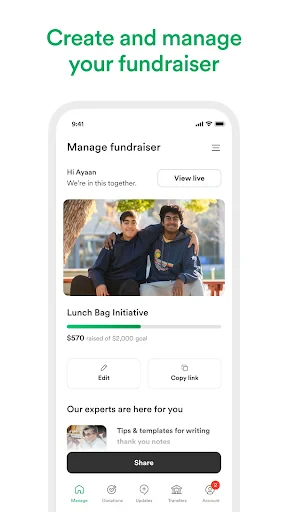 GoFundMe screenshot