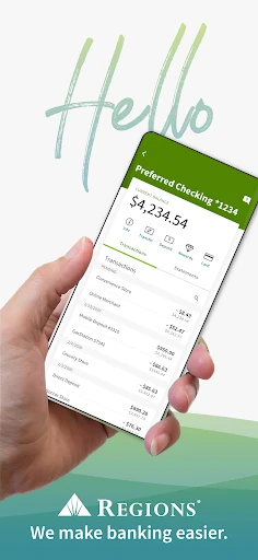 Regions Bank screenshot