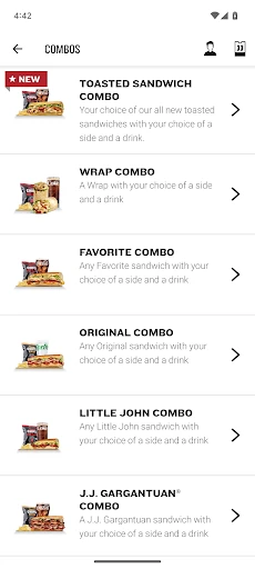 Jimmy John's Sandwiches screenshot