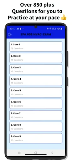 EPA 608 Practice Test screenshot