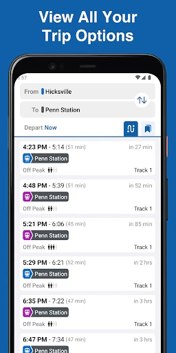 MTA TrainTime screenshot