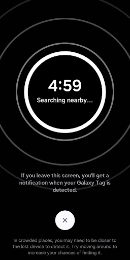 Samsung Find: Location Sharing screenshot