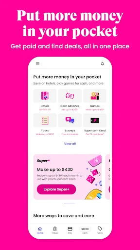 Super.com - Save, Earn, Travel screenshot