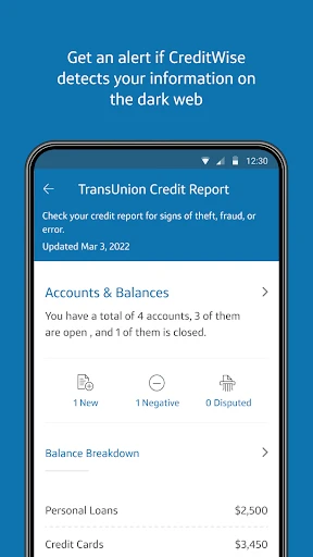 CreditWise from Capital One screenshot