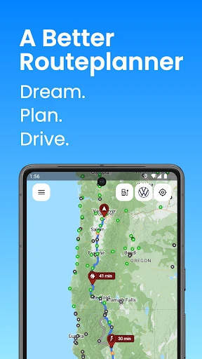 A Better Routeplanner (ABRP) screenshot