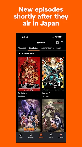 Crunchyroll screenshot