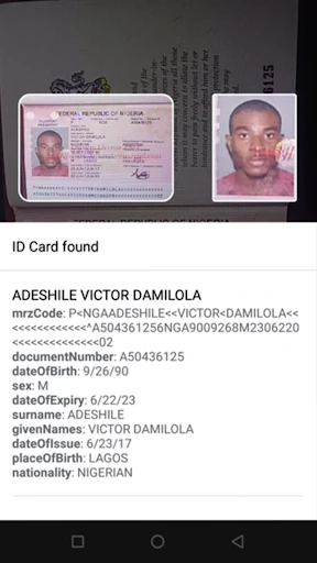 ID Card, Passport, Driver Lice screenshot
